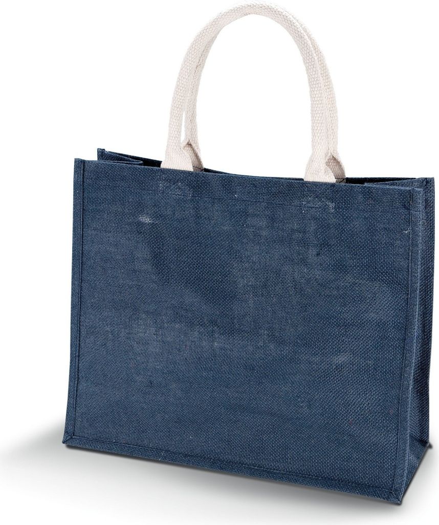 Kimood Damen Jute Strandtasche (2 Stück/Packung) RW6670 (Einheitsgröße) (Mitternacht Blau)