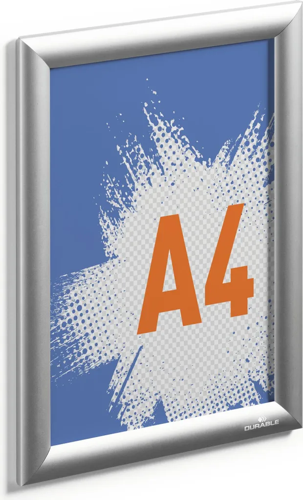 Cadre clic-clac extérieur A4 en aluminium avec joint d'étanchéité