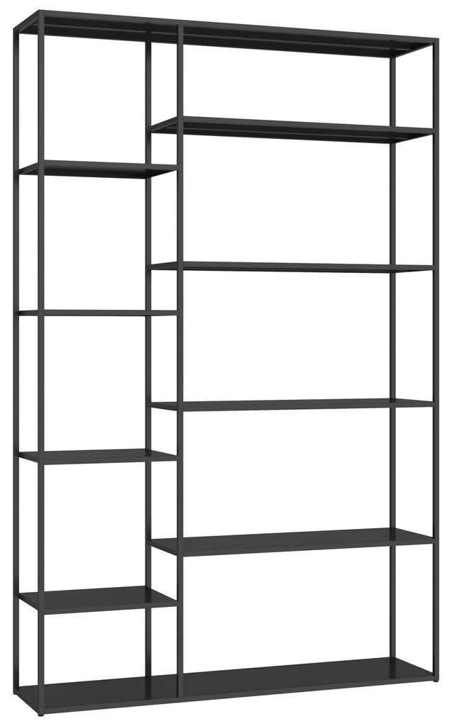 Bibliothèque en métal 189cm noire ELISABETH Image du produit 