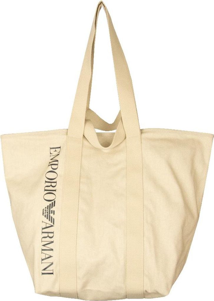 EMPORIO ARMANI Strandtasche von Hand oder Schulter Artikel 231795 CC918 reine Baumwolle 56 x 40 x 26 cm (ungefähr), UNICA - ONE SIZE, Cotone 100%
