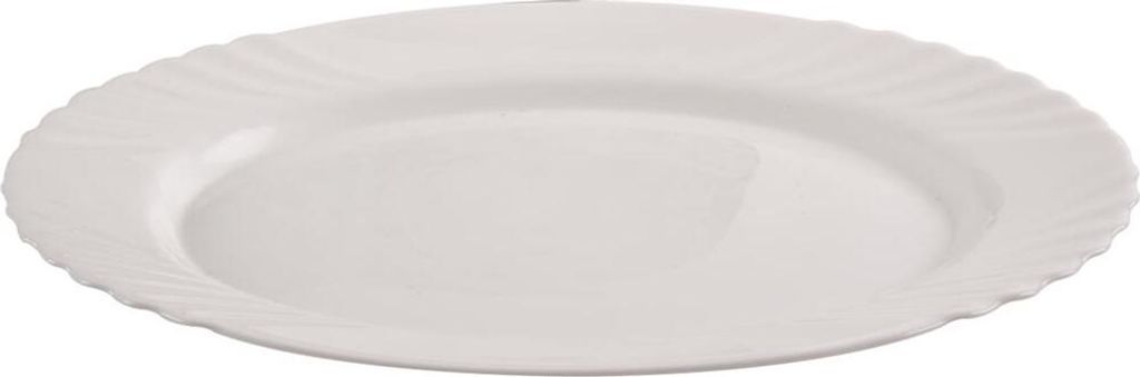 ORION Servierplatte aus Glas in WEISS oval Servierteller Produktbild 