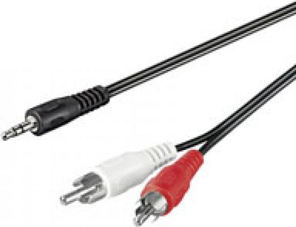 Audio-Video-Kabel 1,5 m 3,5 mm stereo Stecker > 2 x Cinch-Stecker