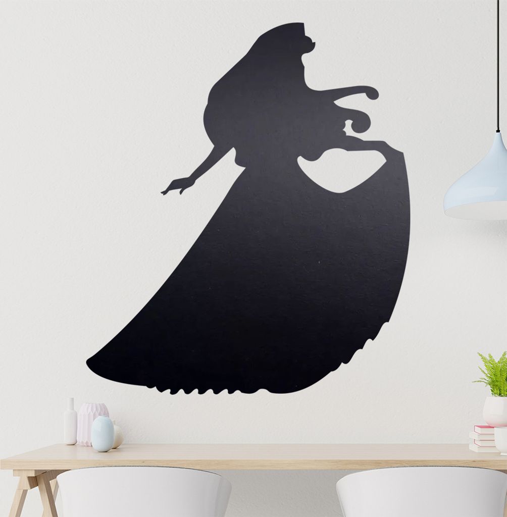 Prinzessin Wandtattoo in 6 Größen - Wandaufkleber Wall Sticker - Dekoration, Küche, Wohnzimmer, Schlafzimmer, Badezimmer