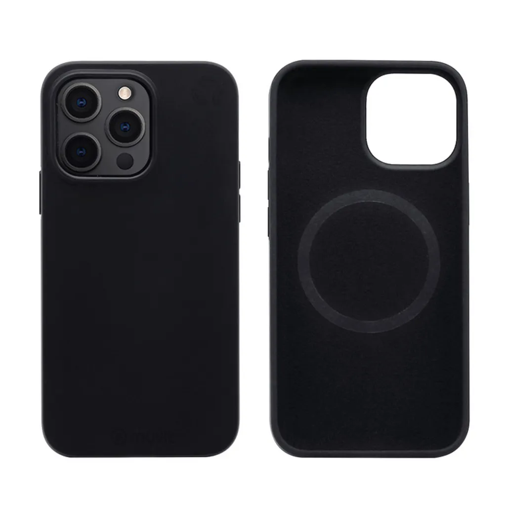 Coque de Protection Silicone iPhone 13 Pro Noire Compatible MagSafe