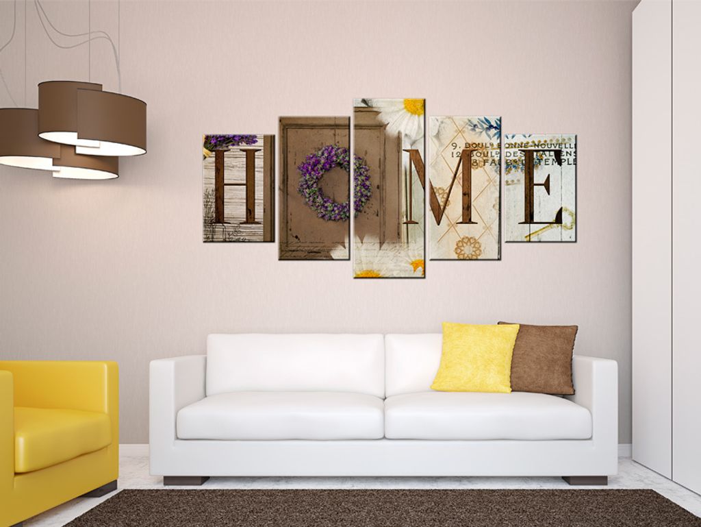 Akustikbild Home 200x100 cm Bilder Akustikschaum Hochleistungsschallabsorber Schallschutz Leinwand 5 tlg Wandbild Raumakustik Schalldämmung 020110...