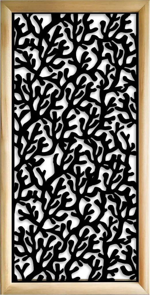 KORAL Modules Décoratifs Noir en Bois et PVC 47 x 94 cm pour Intérieur