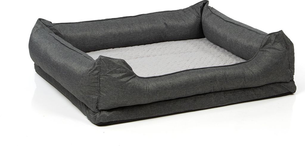 orthopädisches Hundebett mit kuschelig weichem Kaninchen Produktbild 