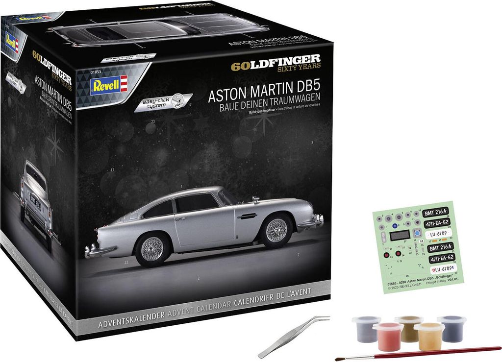 REVELL: Advent Calendar "James Bond Aston Martin DB5" 1:24 - Easy-click