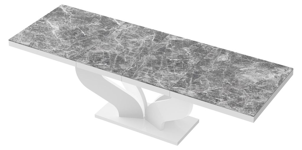 Design Esstisch Tisch HEB-222 Hochglanz ausziehbar 160 bis Produktbild 