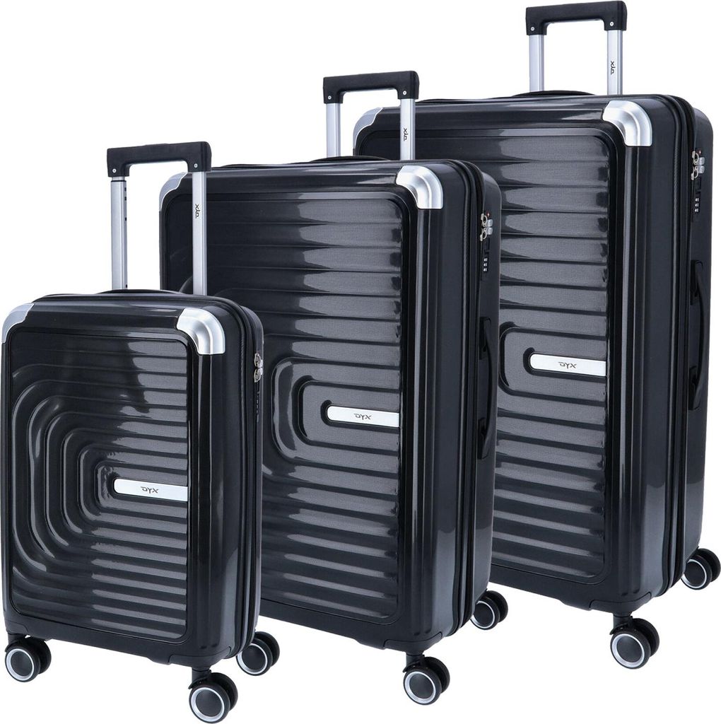 DYX 4 Rollen Trolley 3er Set S/M/L Barcelona schwarz Produktbild 