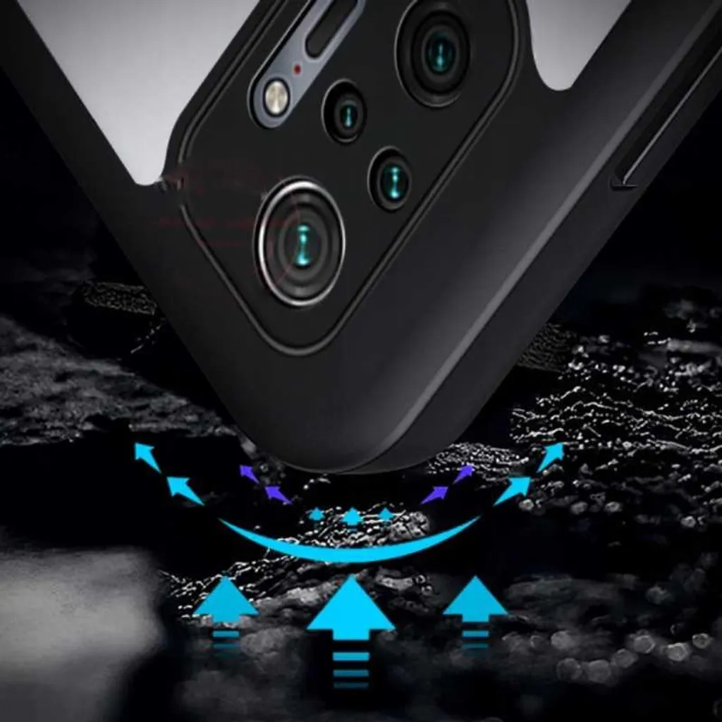 Custodia Professionale SPACECASE Beetle per Redmi Note 10 Pro - 360 Nero - 6