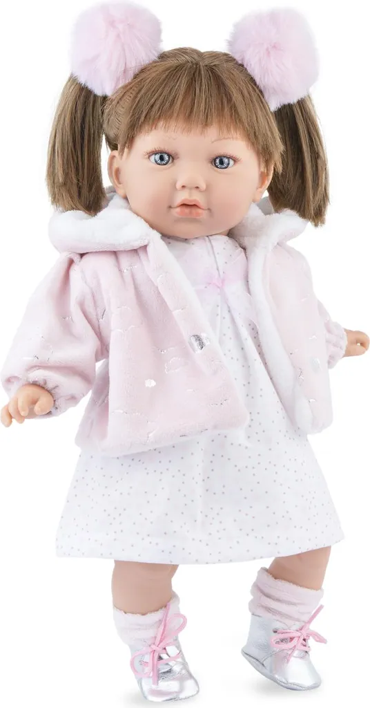 Grande Poupée de luxe Alina en fourrure 45 cm pour enfant et collection
