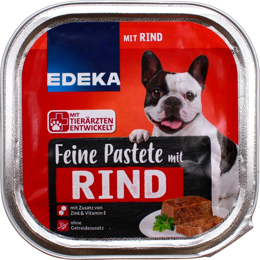 Feine Pastete Hundefutter mit Rind, 20er Pack (20 x 300g Produktbild 