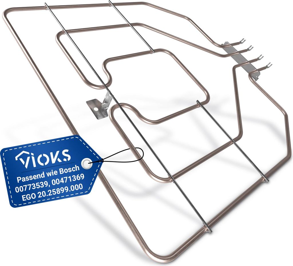 A heating element for an oven, shown against a white background.