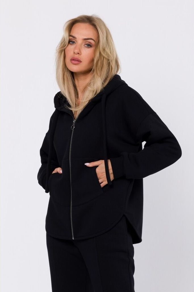 Made of Emotion Sweatshirt mit Reißverschluss für Frauen Ncama M761 schwarz S/M