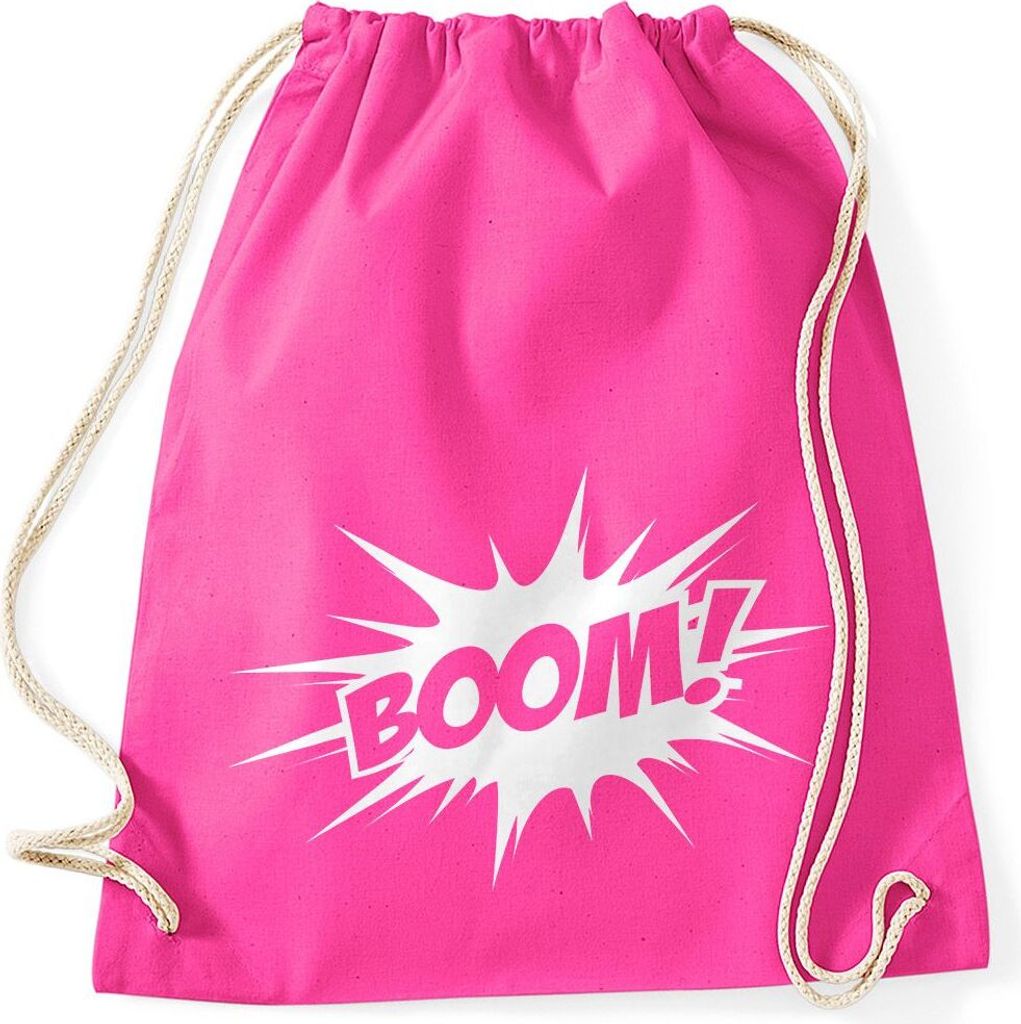 Turnbeutel Comic Boom Moonworks fuchsia unisize
