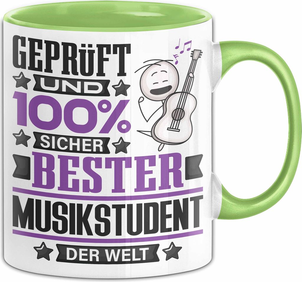 Musikstudent Geschenk Lustiger Spruch für Musikstudent Geschenkidee Bester Musikstudent Der Welt (Grün)