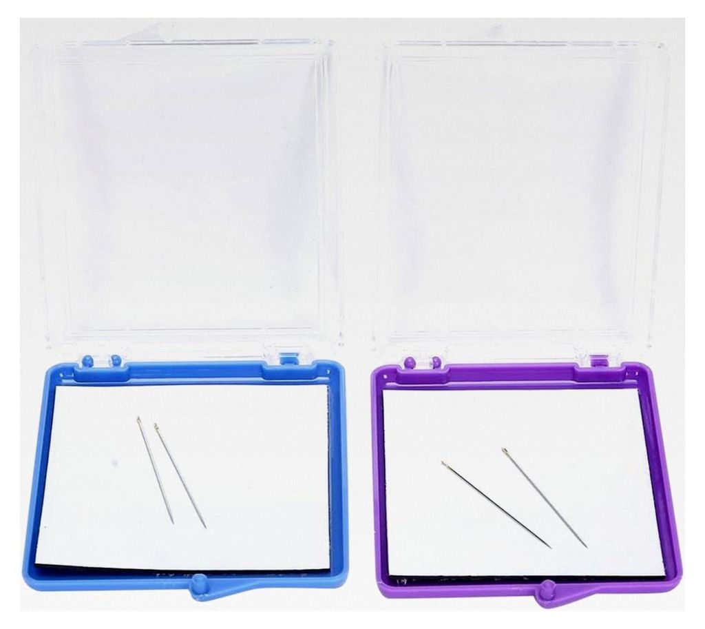 2-teiliger magnetischer Nadelhalter-Aufbewahrungskoffer, multifunktional für Nähnadeln, Stecknadeln und Büroklammern