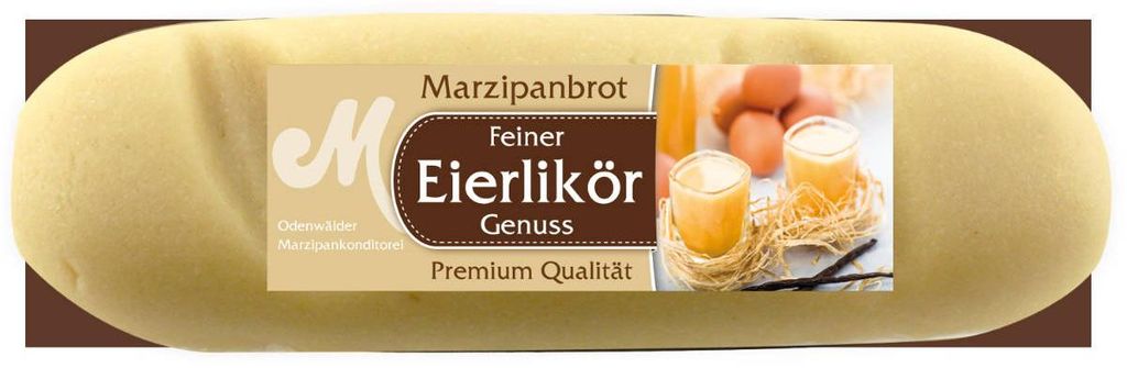 Produktbild Odenwälder Marzipan Brot Eierlikör köstliches Edelmarzipan 95g