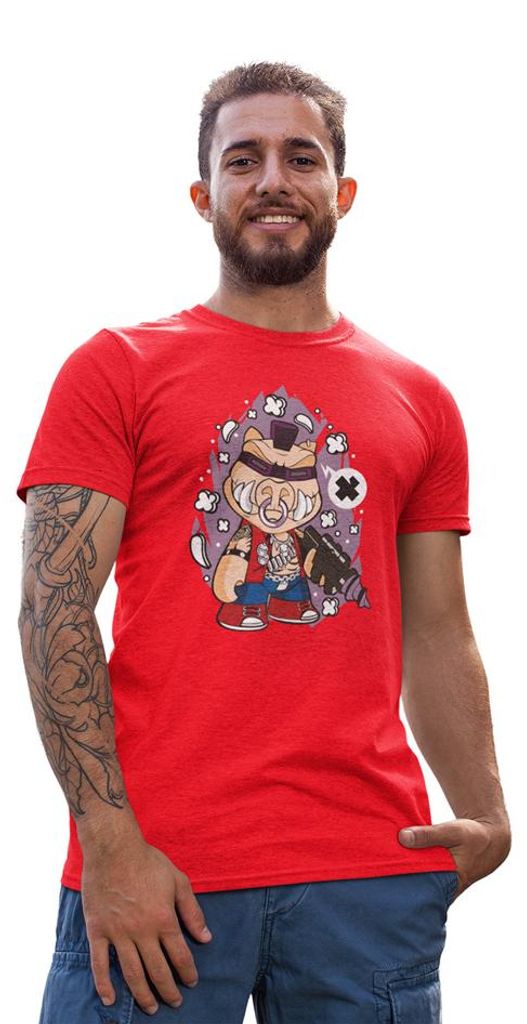 D&B Uni Polo PC00028 Bebop Rot-Größe 5XL