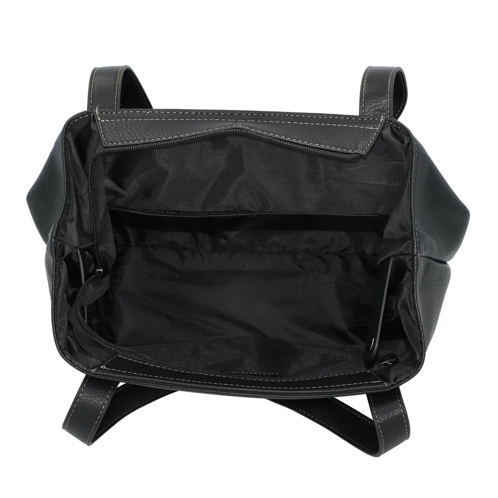 Sac à Main Noir Miri Zip Tom Tailor avec Fermeture Éclair Sécurisée - 22
