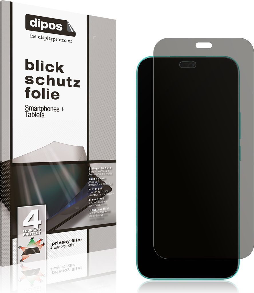 Blickschutzfolie für Honor Play 9T Pro matt Schutzfolie Folie Display Schutz dipos