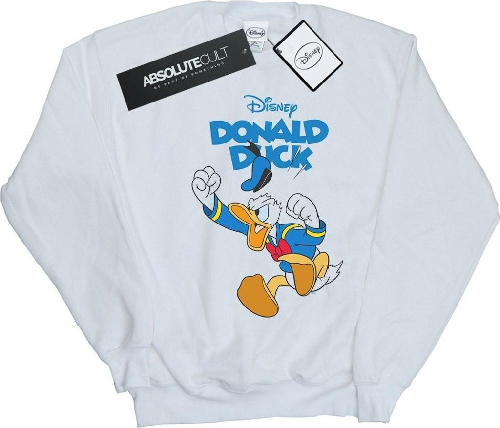 Disney - "Furious Donald" Sweatshirt für Damen BI27900 (XL) (Weiß)