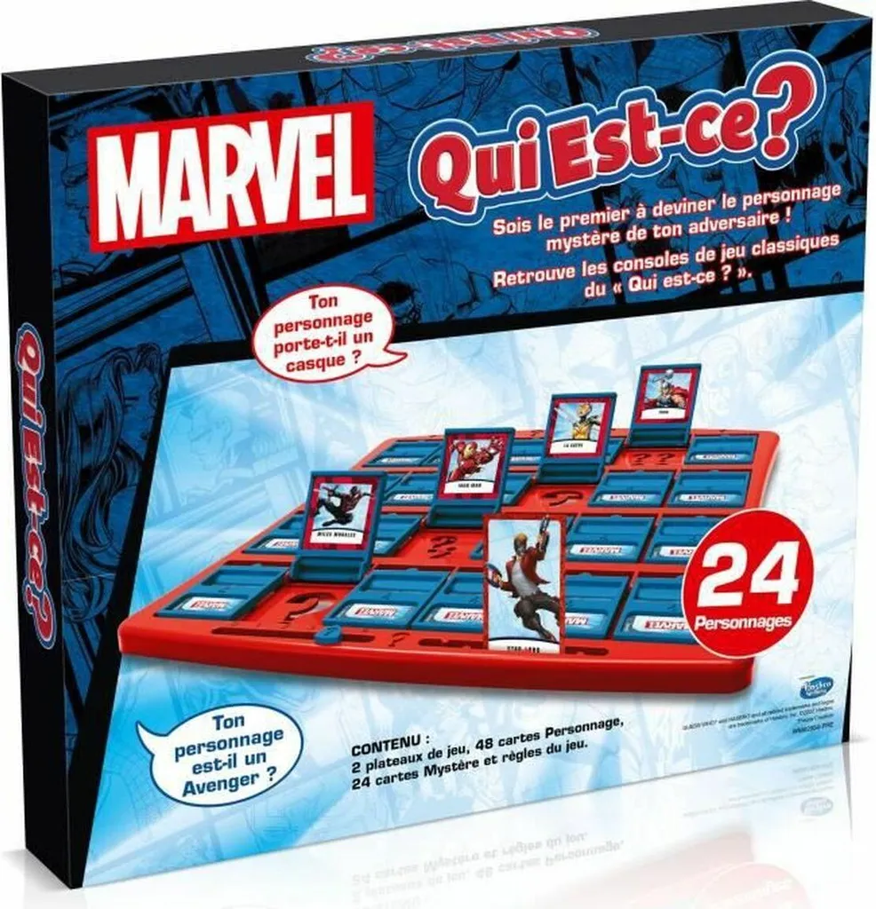 Jeu de société Qui est-ce Marvel pour Enfant - Plateau de Déduction - 4