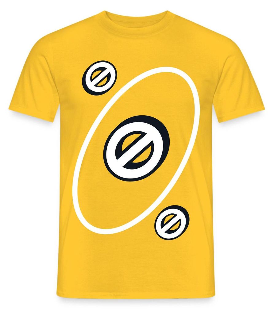 Spreadshirt UNO Karten Kostüm Aussetzen-Karte Karneval Produktbild 