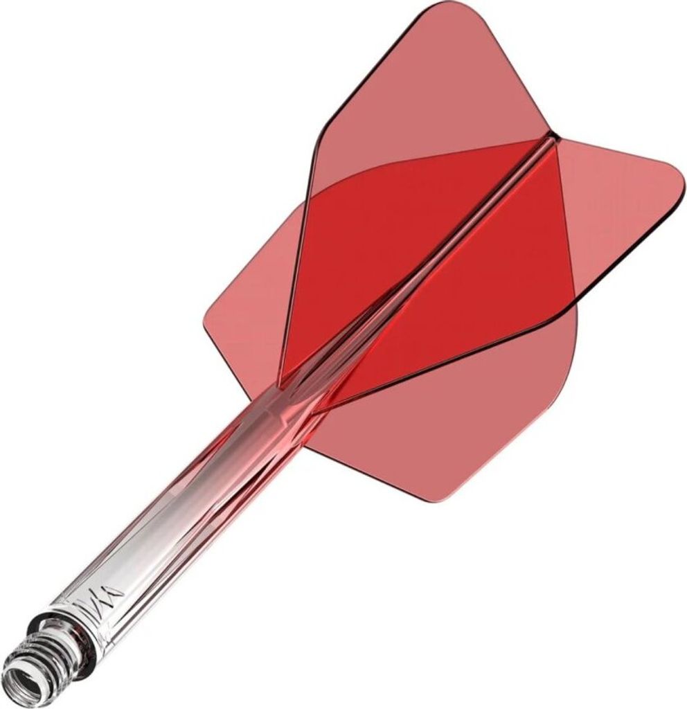 Mission Force 90 Gradient Transparent Red NO6 - Dart Flights
