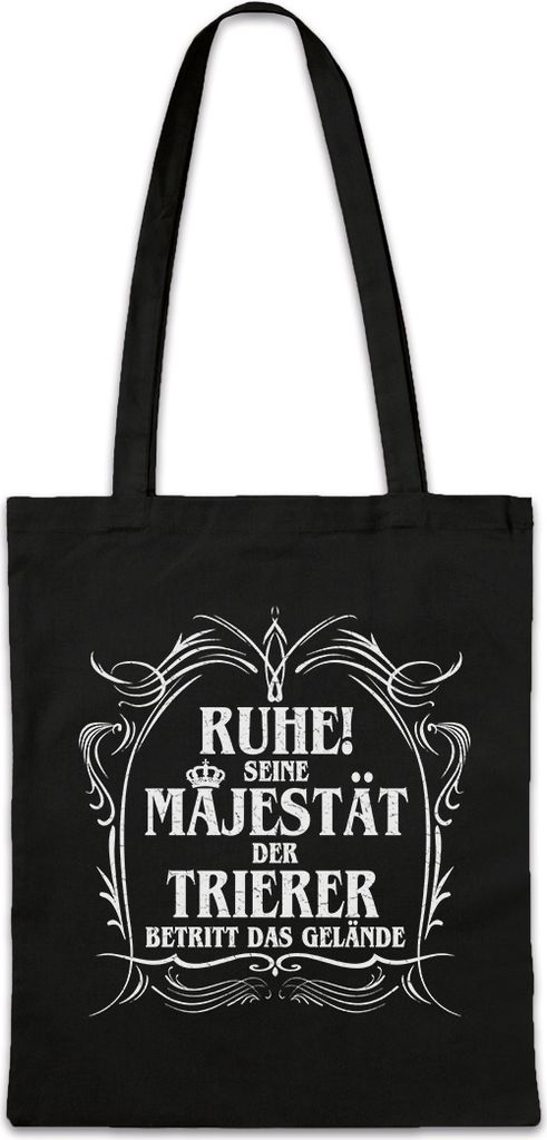 Urban Backwoods Seine Majestät Der Trierer, Stofftasche, Farbe: Schwarz