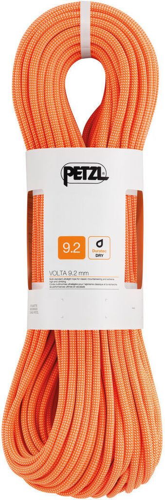 Petzl Volta 9,2 mm Długość: 80 m / Kolor: pomarańczowy Zdjęcie produktu 