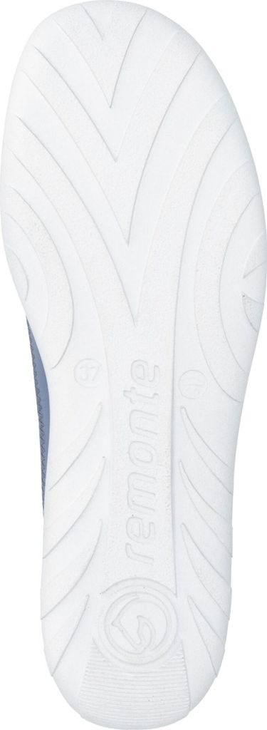 Remonte Damen Leder Sneaker Lochmuster Gummizug R3521, Größe:40 EU, Farbe:Blau