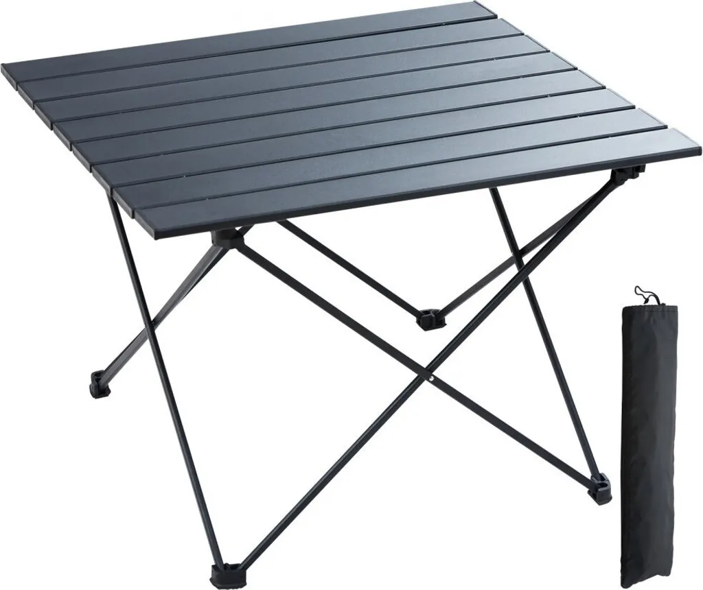 Piano Tavolo In Alluminio Per Carrello Da Campeggio – Pieghevole E Leggero – Portata 30 Kg – Taglie S E L – Colore Legno