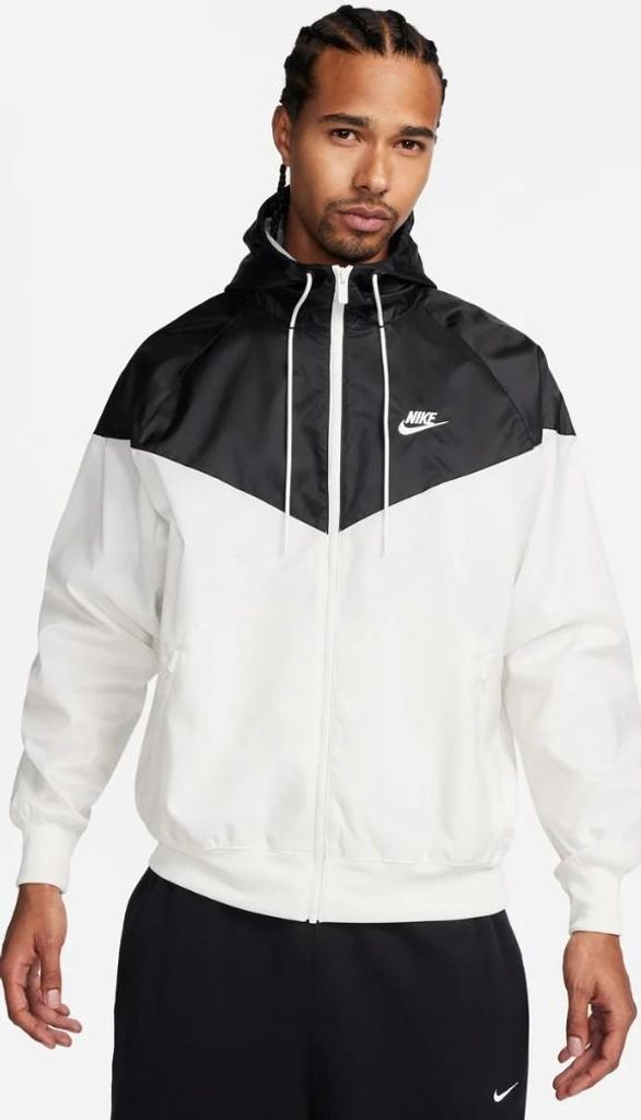 Nike Heritage Essentials Windrunner XL Weiß / Schwarz