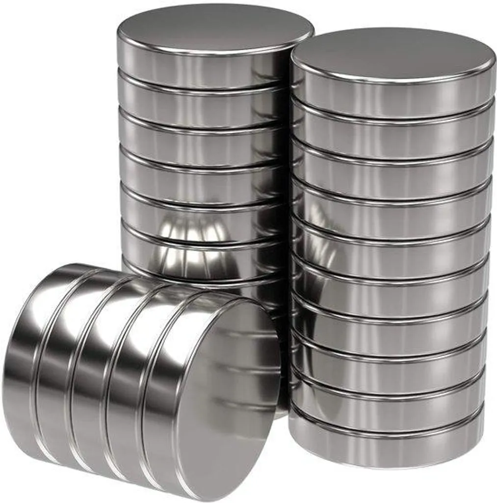 Aimants super puissants 5 x 1 mm en néodyme argentés - Lot de 50 pièces