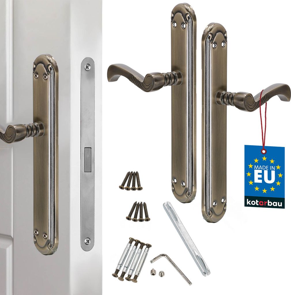 KOTARBAU Türgriff Mit Schild - Vernickelt & Robust