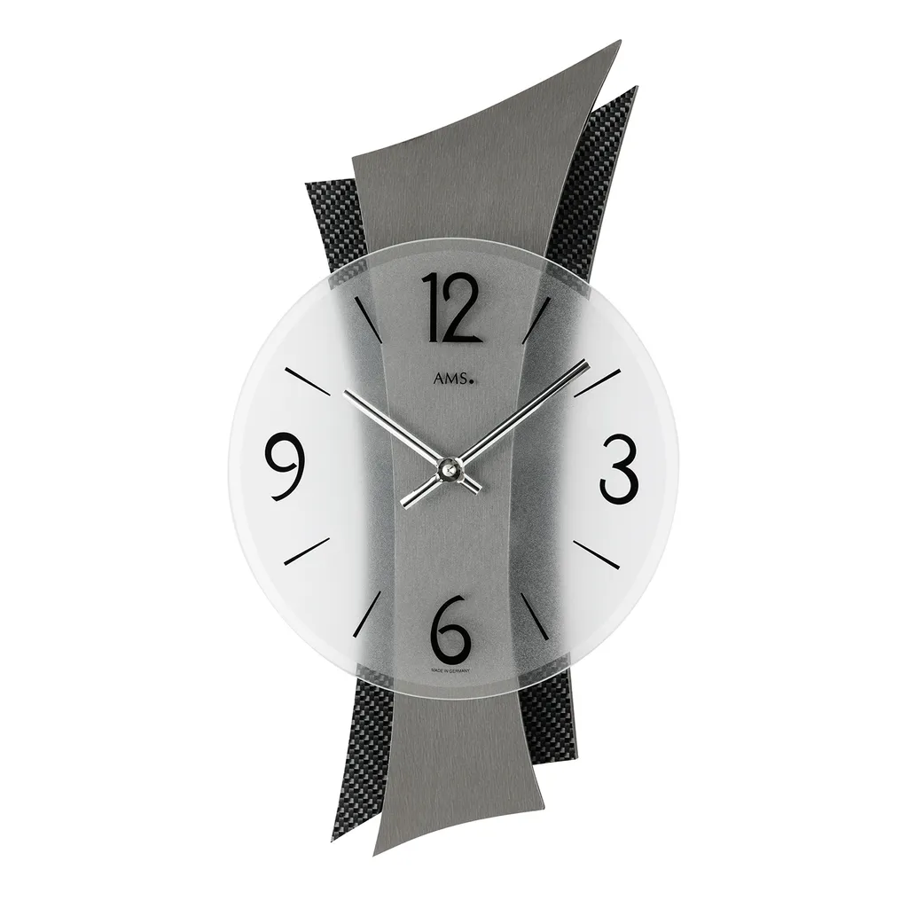 Horloge à quartz AMS 9400 : Mouvement précis et design vertical chic