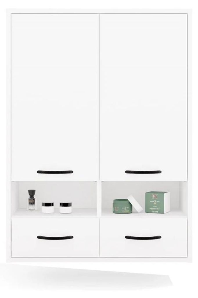 Salle de bain Meuble suspendu NINA W2D2P2S BLANC Etagère 2 Image du produit 