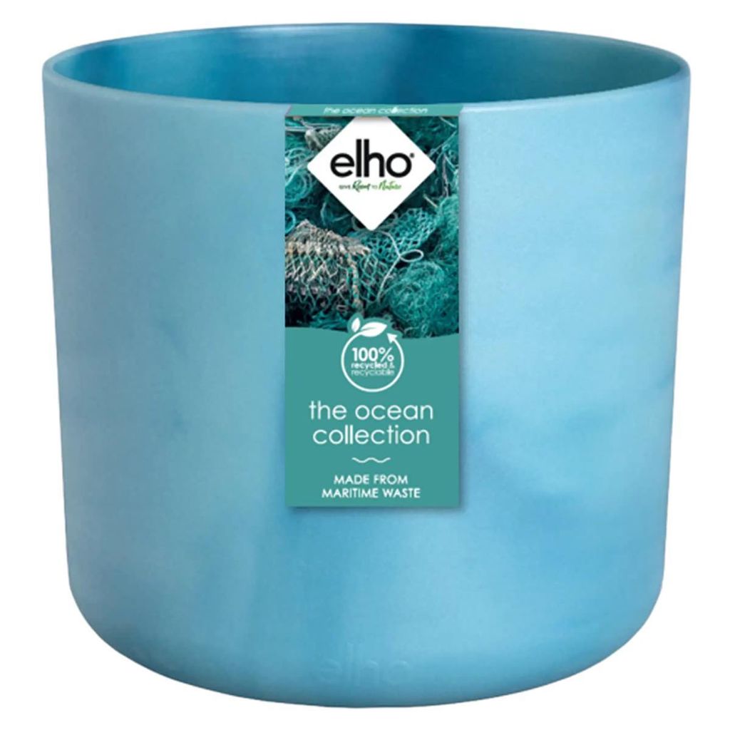 elho® Fioriera Ocean blu atlantico Ø 14 cm realizzata con Immagine del prodotto 