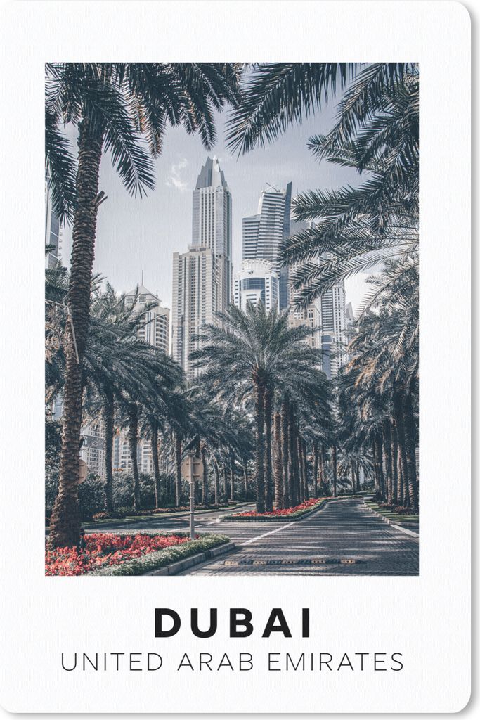 MuchoWow Mauspad Mousepad Dubai - Palme - Architektur 18x27 cm - Mousepads - Maus Mat - Pad - Mausunterlage