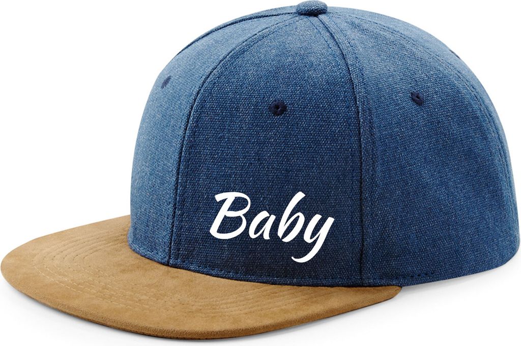 Huuraa Snapback Cap Baby Schriftzug Geschenk Denim Baby Präsent