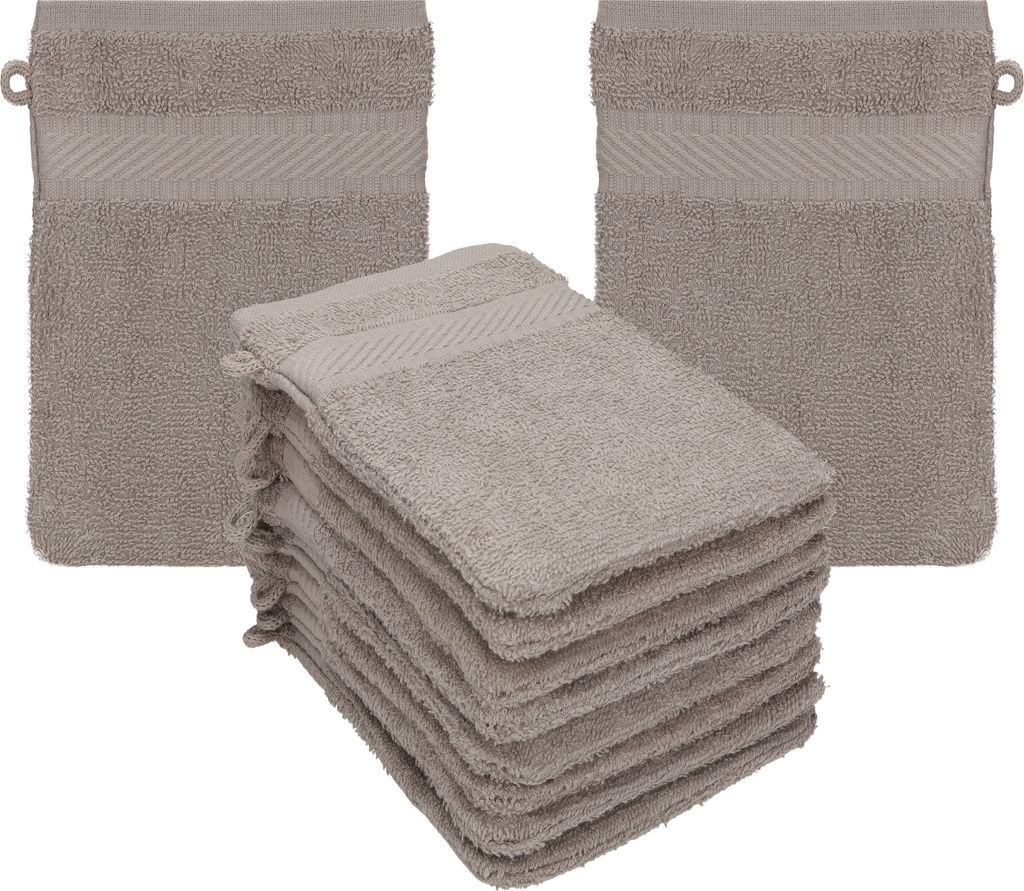 Betz 10 Stück Waschhandschuhe 16x21 cm PALERMO 100% Produktbild 