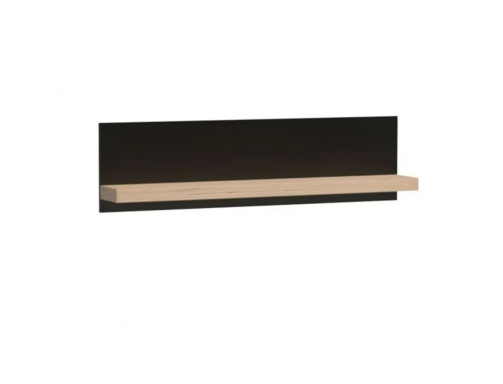 Étagère murale ORURO chêne artisan et noir - Déco industrielle chic