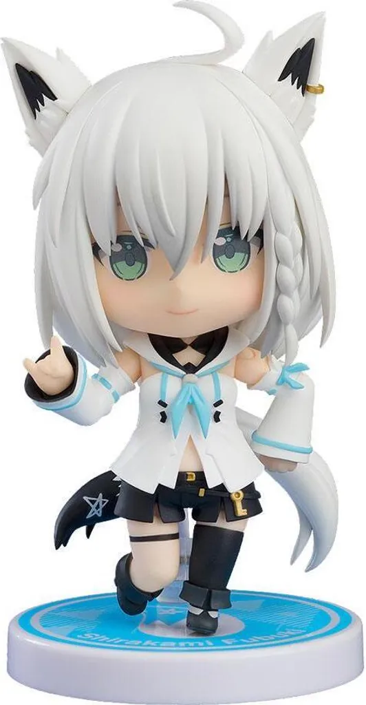Nendoroid Shirakami Fubuki pour décoration de bureau gaming manga