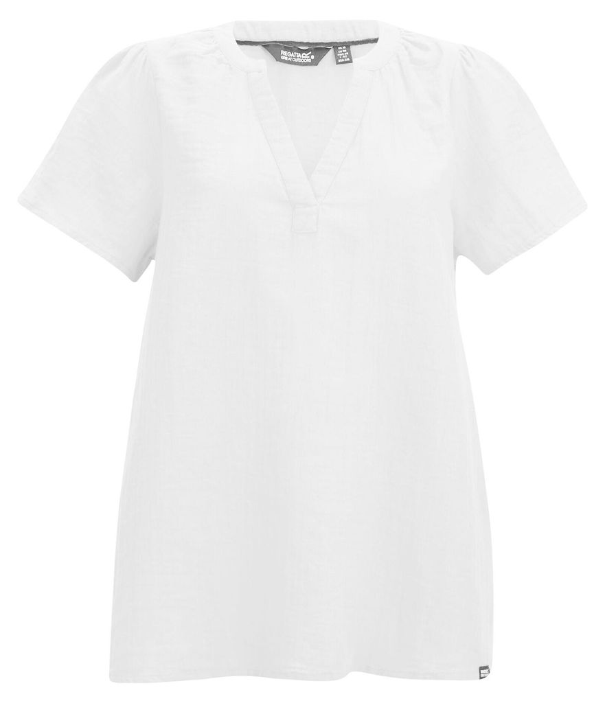 Regatta - "Selen" Hemd für Damen, kurzärmlig RG13057 (40 DE) (Weiß)