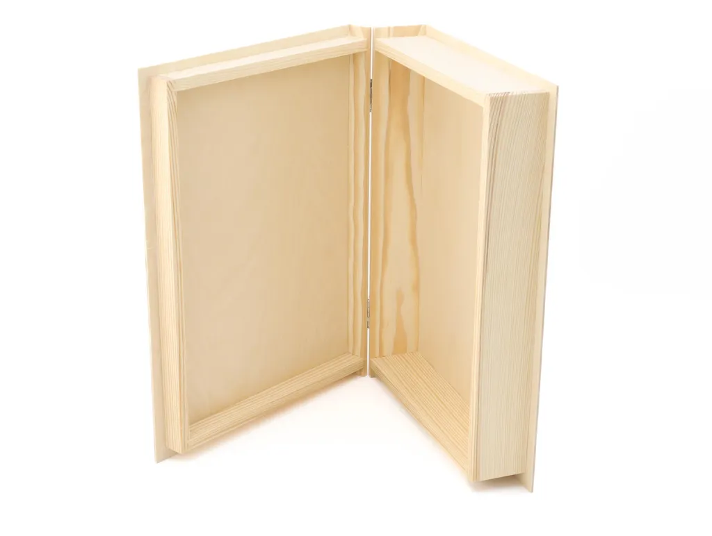 Rangez vos documents discrètement avec cette boîte livre bois format A4
