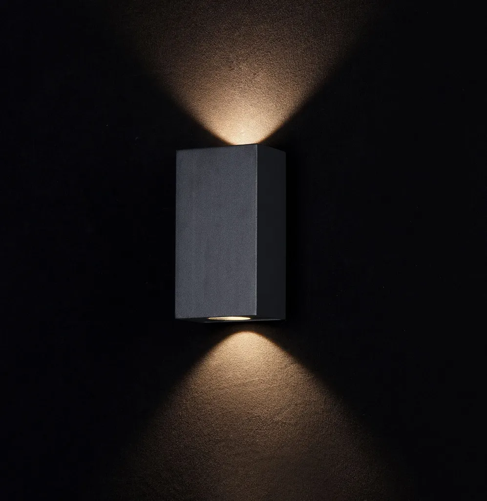 Maytoni Times Square Applique murale LED IP54 3000K noir pour extérieur