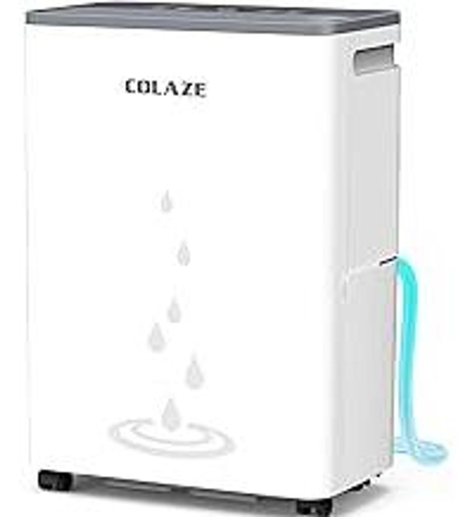 COLAZE Luftentfeuchter 20L/24H, Luftentfeuchter Elektrisch Raumgröße ca.150m³(50m²), Leise Entfeuchter elektrisch, Raumentfeuchter elektrisch f...