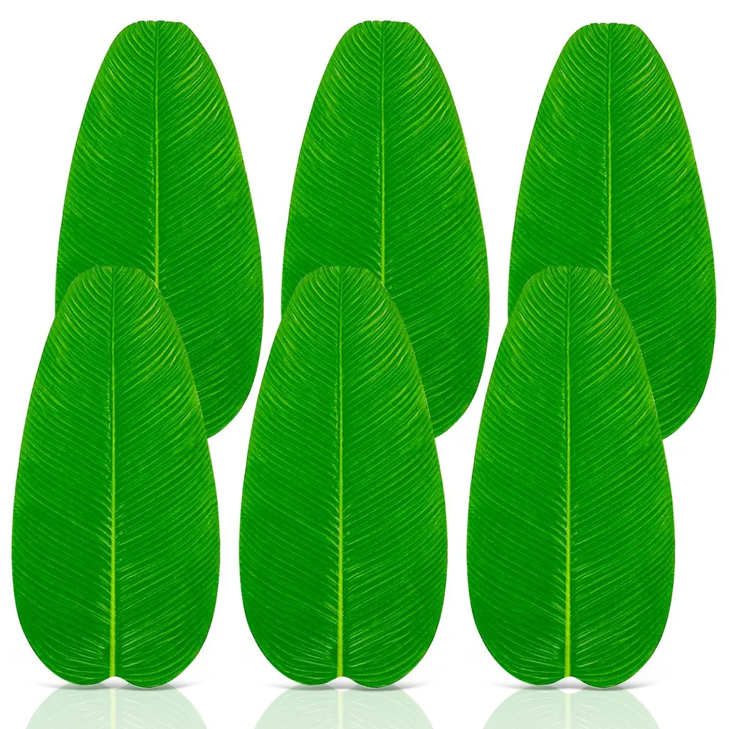 Feuilles tropicales artificielles pour décoration de buffet Luau